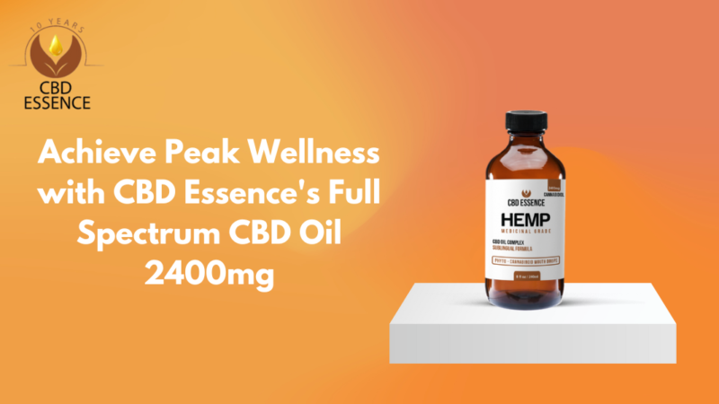 Full Spectrum CBD Oil 2400mg