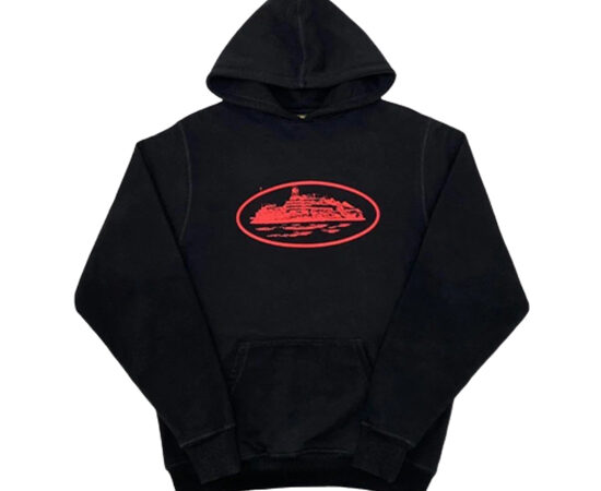 Corteiz Alcatraz Hoodie Black Red