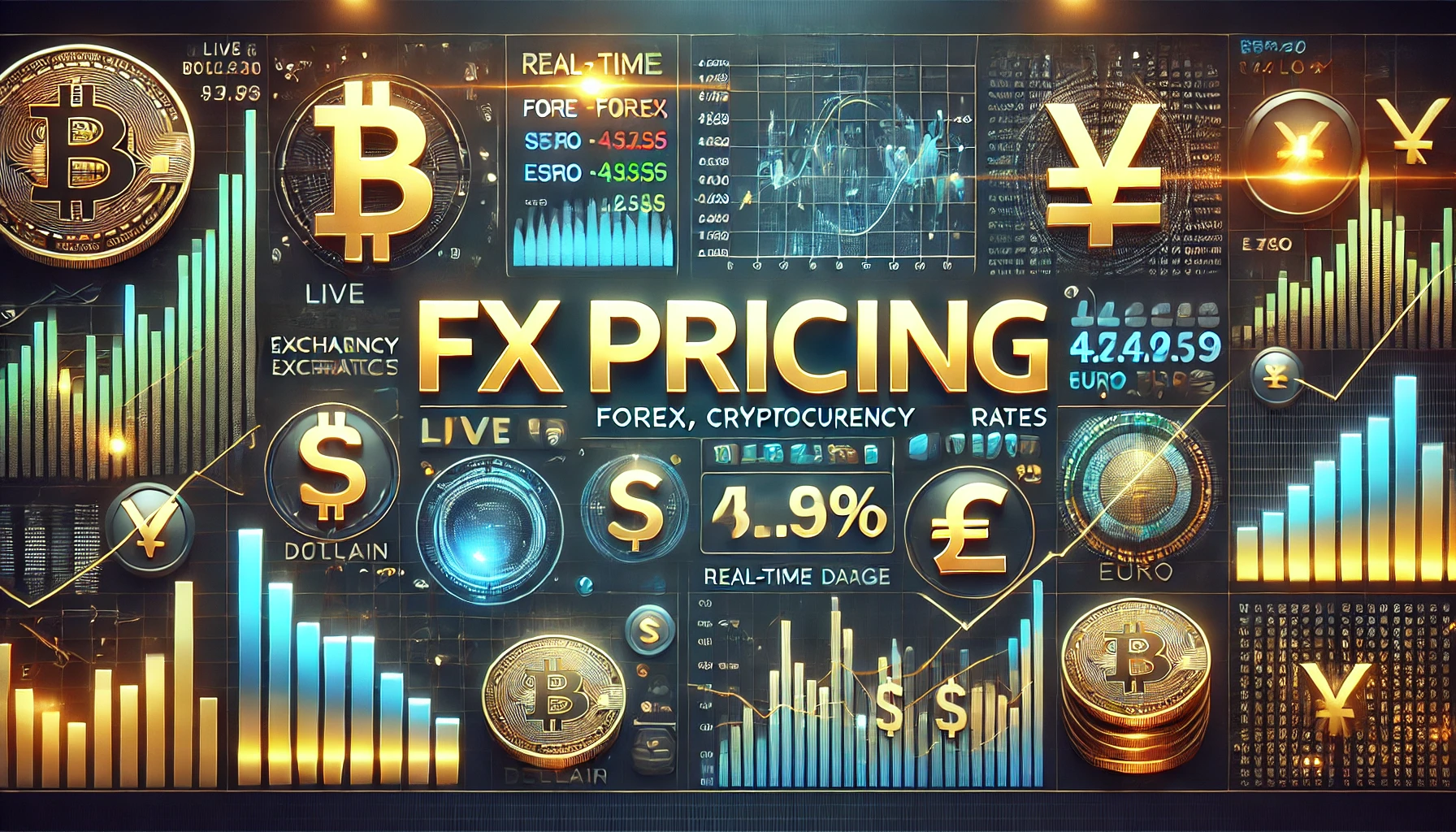 DALL·E 2024 08 22 13.30.19 A modern and sleek image for a website displaying live forex cryptocurrency and currency exchange rates featuring the text fxpricing prominently