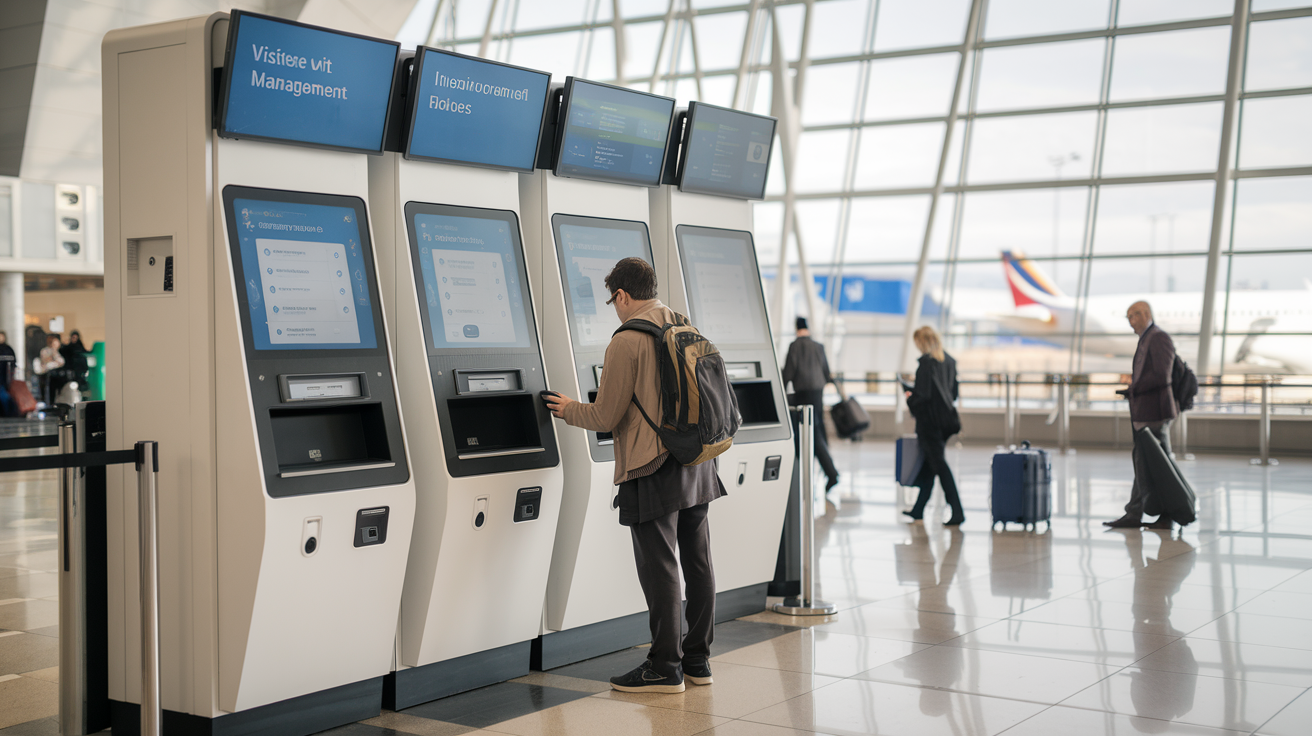 How Visitor Management Kiosks Improve Airport Operations