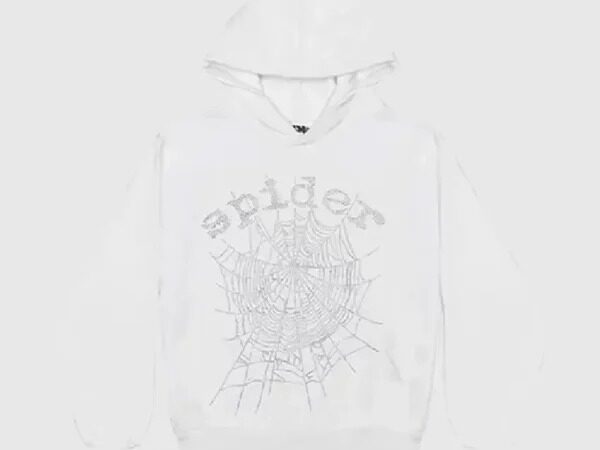 spider white hoodie