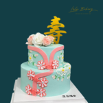 Cheong-Sam-Flower-Painted-Cake