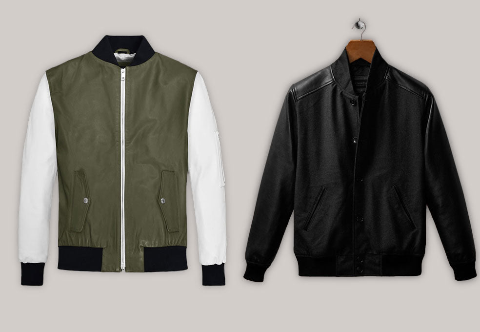 The Ultimate Guide: Varsity Leather Jackets vs. Biker Jackets