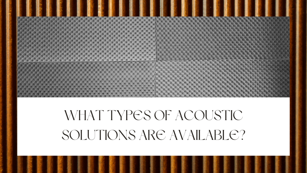 acoustic noise reduction solutions