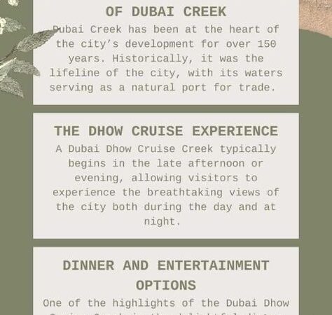 Dubai Dhow Cruise Creek