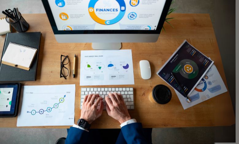 A man handling the revenue cycle management and seeing chart how to boost cash flow