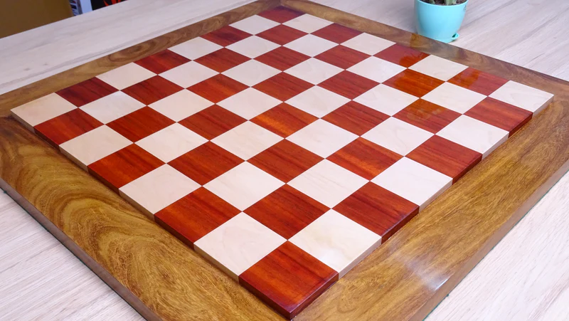 Padauk chess board