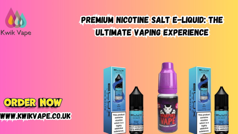 Nicotine Salt E-Liquid