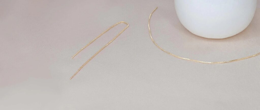 Threader Chain Earrings 1