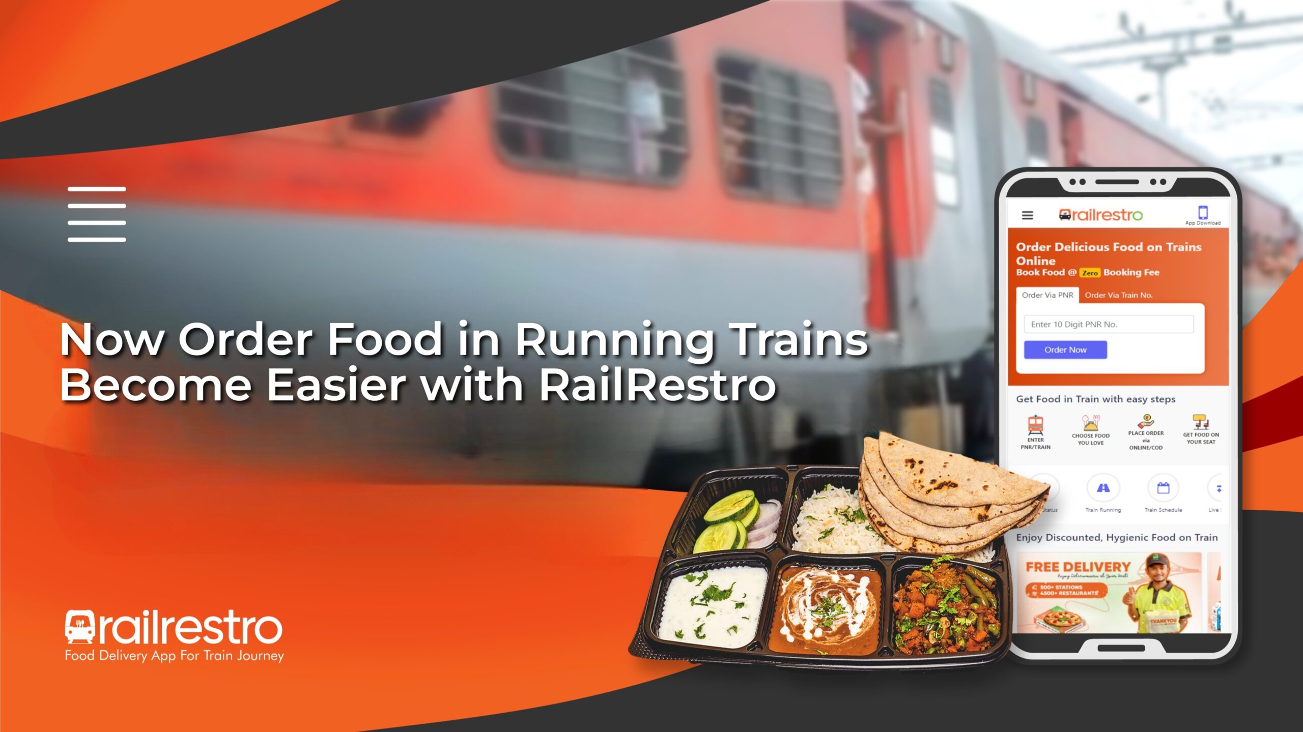 Now Order Food in Running Trains Become Easier with RailRestro App