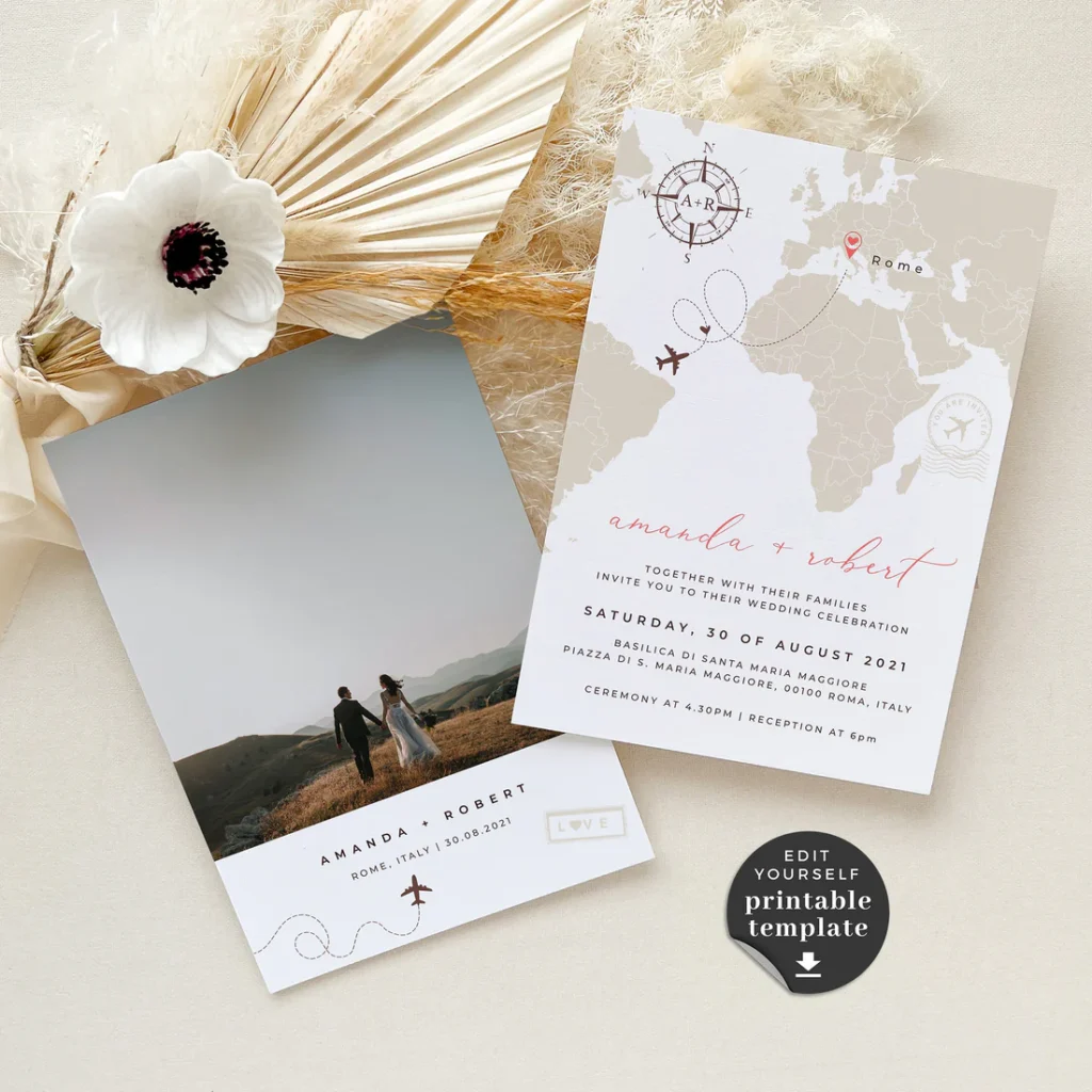 Editable Wedding Invitation Card Templates for Effortless Planning