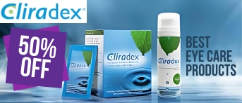 Cliradex’s Natural Cleanser provides soothing relief for eyelid and eyelash irritation