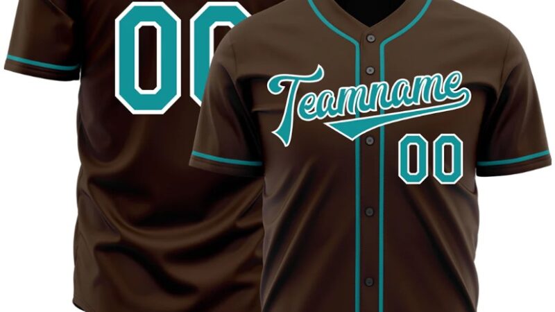 Custom Brown Baseball Jersey: Stylish and Functional Apparel by JerFit