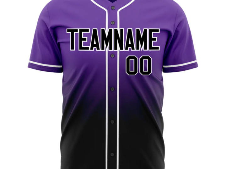 Gradient Color Baseball Jersey: A Stylish Choice for Players and Fans