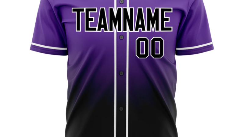 Gradient Color Baseball Jersey: A Stylish Choice for Players and Fans